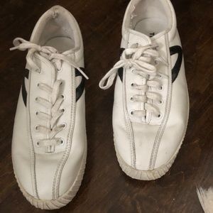 Tretorn white platform sneakers